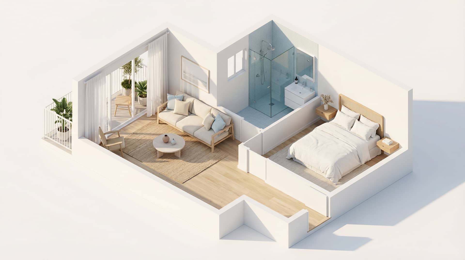 1 Bed / 1 Bath floor plan